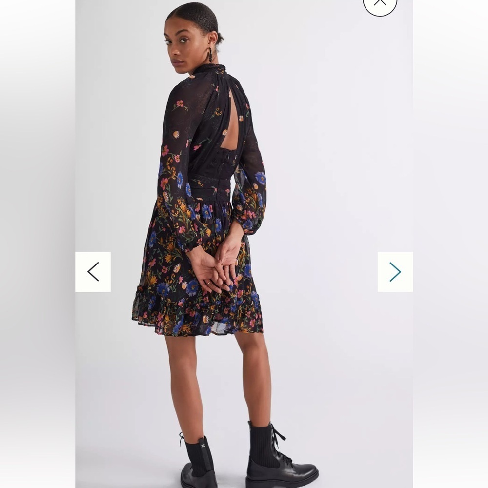 Anthropologie Floral Dress- size 10P - Picture 8 of 8